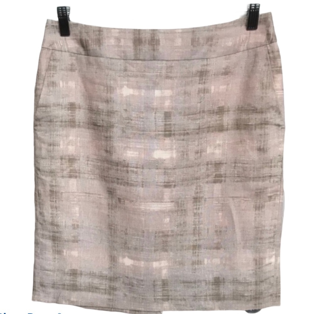Ann Taylor Loft Tan/Brown Pencil Skirt Size 2